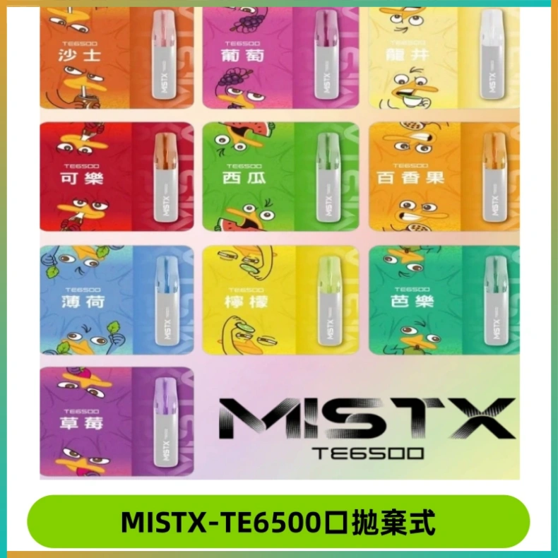 MISTX-TE6500口拋棄式 MISTX TE鴨嘴獸6500 Puffs抛棄式一次性抛棄式電子煙