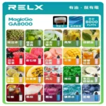 RELXGA8000悅刻拋棄式電子煙 免充電一次性陶瓷霧化芯:圖片 2